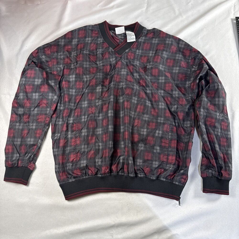 Jerzees Vintage Nylon V Neck Pull Over Size Medium